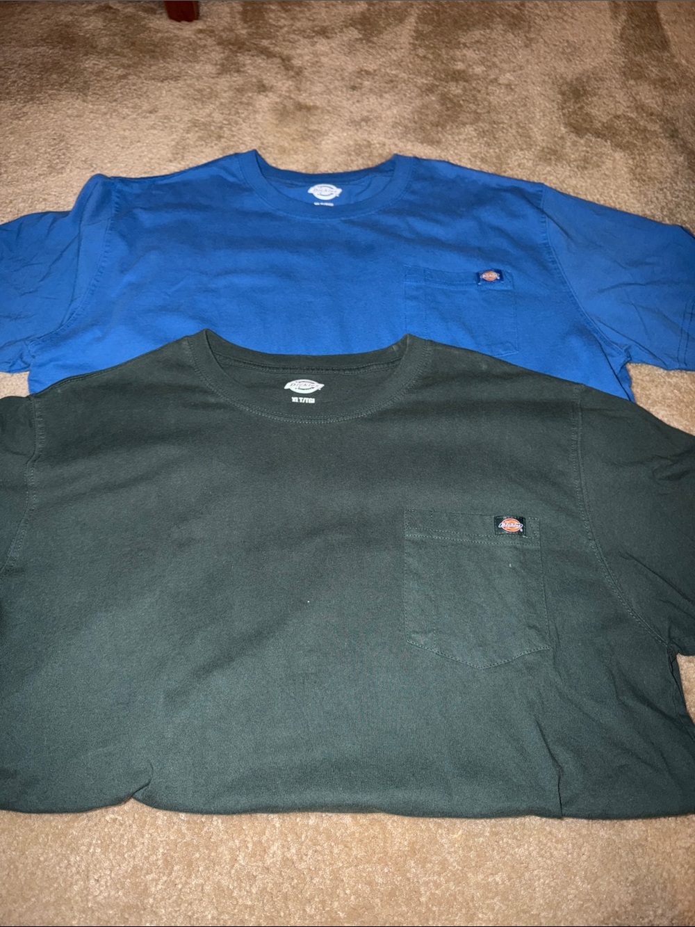 Dickies Men’s Short Sleeve Pocket T-Shirts - Royal Blue & Dark Green